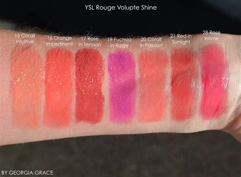 yves saint laurent rouge volupte swatches|ysl rouge volupte shine 86.